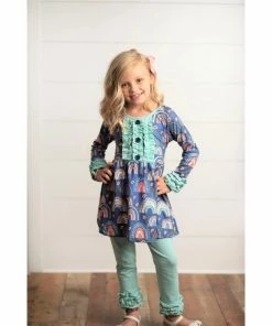 Adorable Sweetness Safe Rainbow Winter Pant Set