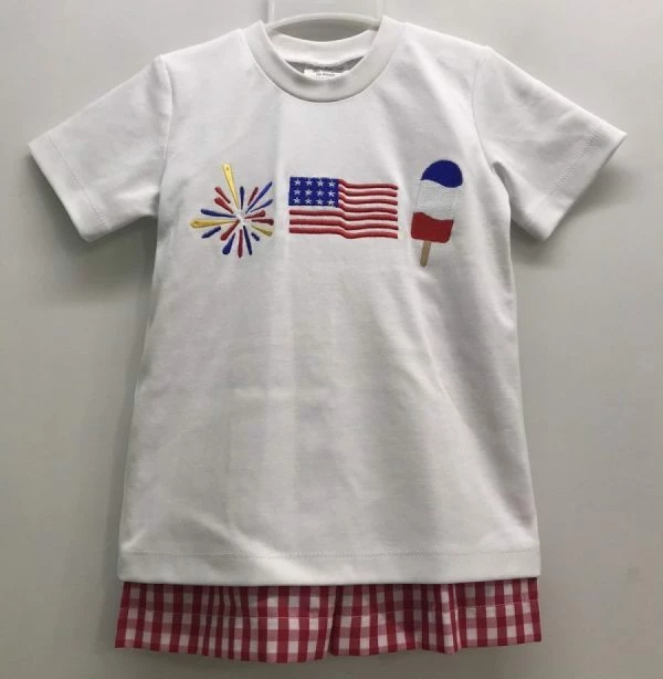 Best deal โค๏ธ Three Sisters 4TH Of July Boys Short Set ๐ 3 Three Sisters 4TH Of July Boys Short Set