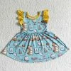 Honeydew Vintage School Print Dress Clearance