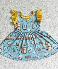 Honeydew Vintage School Print Dress Clearance