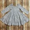 Girls Natalie Grant Cow Print Twirl Dress
