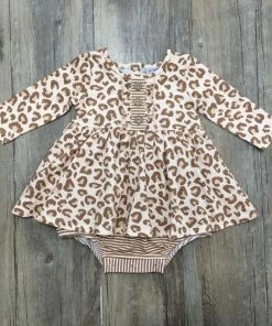 Serendipity Spotted Leopard Bubble Dress Baby Clothes