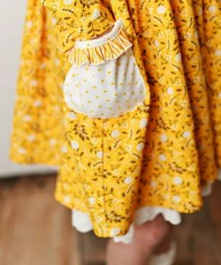 Serendipity Butterscotch Eyelet Dress Girls