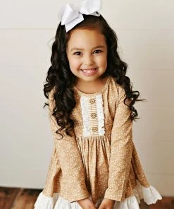 Serendipity Golden Honey Tunic With Dot Legging