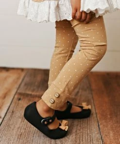 Serendipity Golden Honey Tunic With Dot Legging