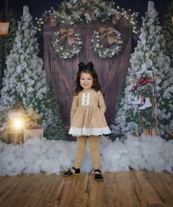 Serendipity Golden Honey Tunic With Dot Legging