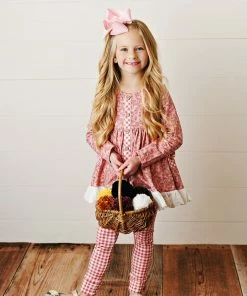 Serendipity Mauvewood Eyelet Pocket Tunic & Legging