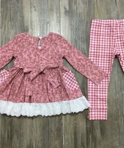 Serendipity Mauvewood Eyelet Pocket Tunic & Legging