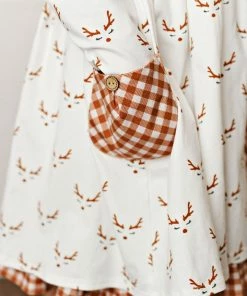 Girls Serendipity Oh Deer Pocket Tiered Dress