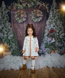 Girls Serendipity Oh Deer Pocket Tiered Dress