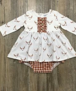 Serendipity Oh Deer Bubble Dress Baby Clothes