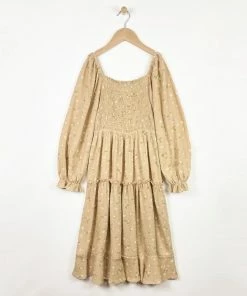 Heart & Arrow Smocked Floral Maxi Dress Tween