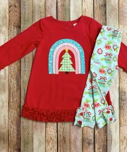 Girls Natalie Grant Rainbow Tree Dress Set