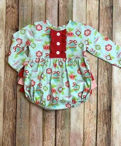 Natalie Grant Christmas Ornament Print Ruffle Bubble