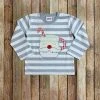 Boys Natalie Grant Stripe Santa Mug Shirt