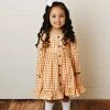 Swoon Baby Boho Ditsy Floral Prim Gingham Pocket Dress Girls