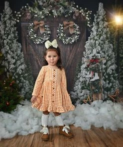 Swoon Baby Boho Ditsy Floral Prim Gingham Pocket Dress Girls