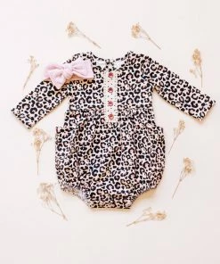 Baby Clothes Swoon Baby Midnight Leopard Petal Bubble
