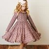 Swoon Baby Wisteria Plum Ditsy Floral Dainty Dress