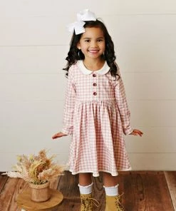Swoon Baby Vintage Mauve Proper Bliss Dress Girls