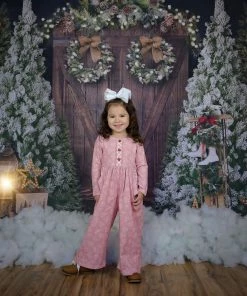 Girls Swoon Baby Vintage Mauve Floral Bliss Pocket Jumper