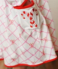 Swoon Baby Candy Cane Lane Proper Picot Pocket Dress