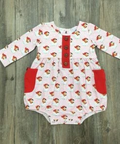 Swoon Baby Santa Baby Petal Picot Bubble Baby Clothes