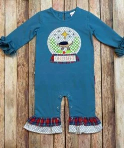 Natalie Grant Baby Clothes Natalie Snow Globe Ruffle Romper