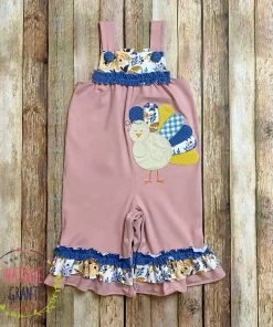 Natalie Grant Mauve Turkey Ruffle Romper