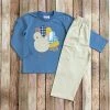 Boys Natalie Grant Blue Boy Turkey Pant Set