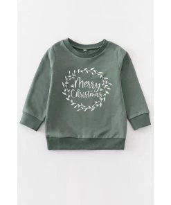 Girls Honeydew Merry & Bright Sweatshirt