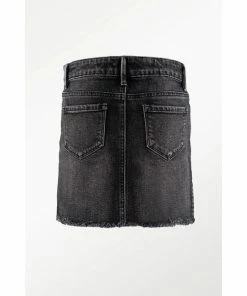 Tween Tractr Lisa Dark Grey Wash Denim Skirt