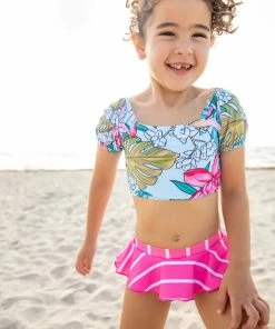 Blueberry Bay Silver Seaside Two Piece Swimsuit Girls