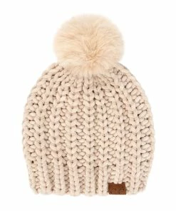 Tween CC Soft Chenille Chunky Pom Hat