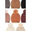 Tween CC Soft Chenille Chunky Pom Hat