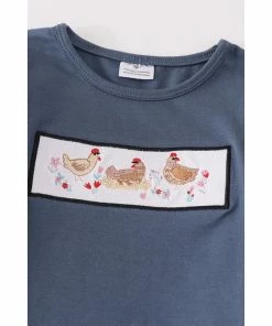 Girls Honeydew Chicken Ruffle Pant Set