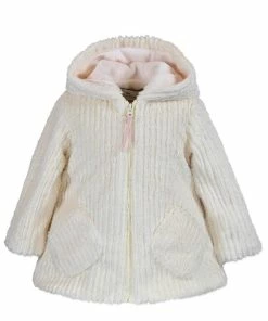 Girls Widgeon Fur Pom Hooded Coat