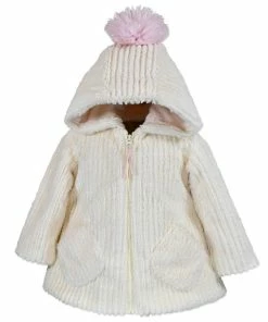 Girls Widgeon Fur Pom Hooded Coat