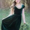 Tween Be Girl Clothing Natalie Velvet Maxi Dress