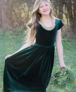 Tween Be Girl Clothing Natalie Velvet Maxi Dress