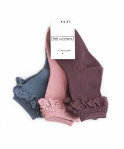 Hot Sale π Little Stockings Company π§ Girls Little Stockings Co 3 Pack Midi Lace Sock π₯ 10 Little Stockings Company Girls Little Stockings Co 3 Pack Midi Lace Sock
