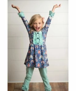 Adorable Sweetness Safe Rainbow Winter Pant Set