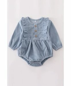 Honeydew Cord Ruffle Bubble