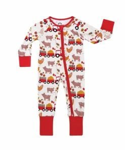 Emerson & Friends Farm Friends Convertible Footie Boys