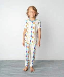 Girls Emerson & Friends Easter Peeps Bamboo Pj Set