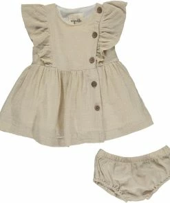 Girls Vignette Geo Dress & Bloomer Set