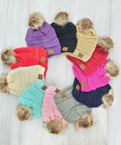 Clover Cottage Girls Pom Beanie