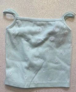 Paper Flower Daisy Embroidery Tank