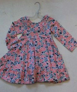 Girls Natalie Grant Fall Floral Twirl Dress