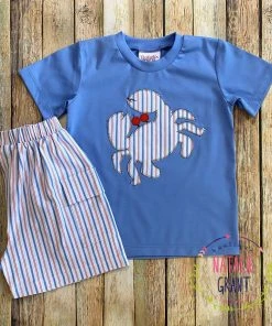 Natalie Grant Stripe Crab Boys Short Set